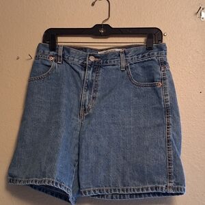 Levi's Light Blue High-Rise Denim Shorts 8 260780 Relaxed 550